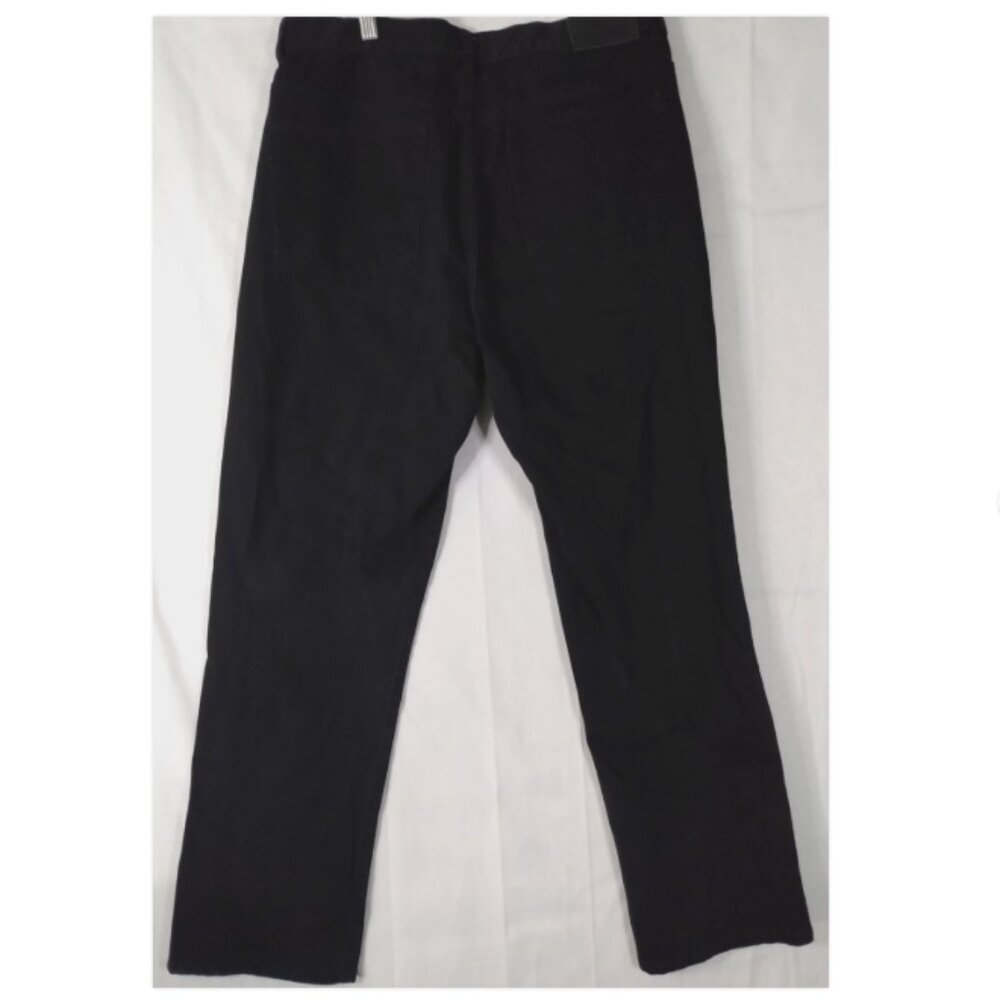 Ralph Lauern Classic Straight Jeans Womens 12 Black Stretch High Rise 30" Inseam